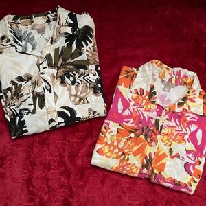 Women’s Multicolored Button Down Shirts (White Stag)